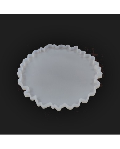 Tırtıklı Bardak Alti Reçine Epoksi ve Beton Kalıbı -Kod:177