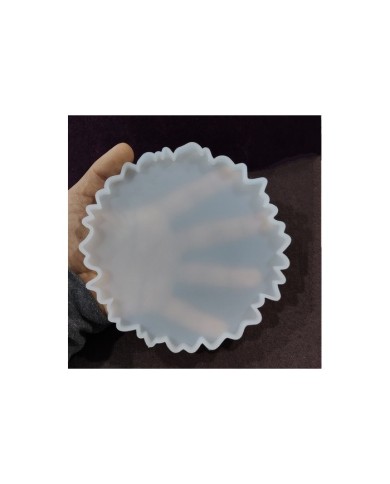 Tırtıklı Bardak Alti Reçine Epoksi ve Beton Kalıbı -Kod:177