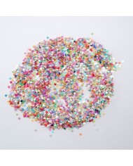 Mini Kalp Renkli Pul Paketi - 5 gram - Epoksi Süsleme Pulu - 5mm