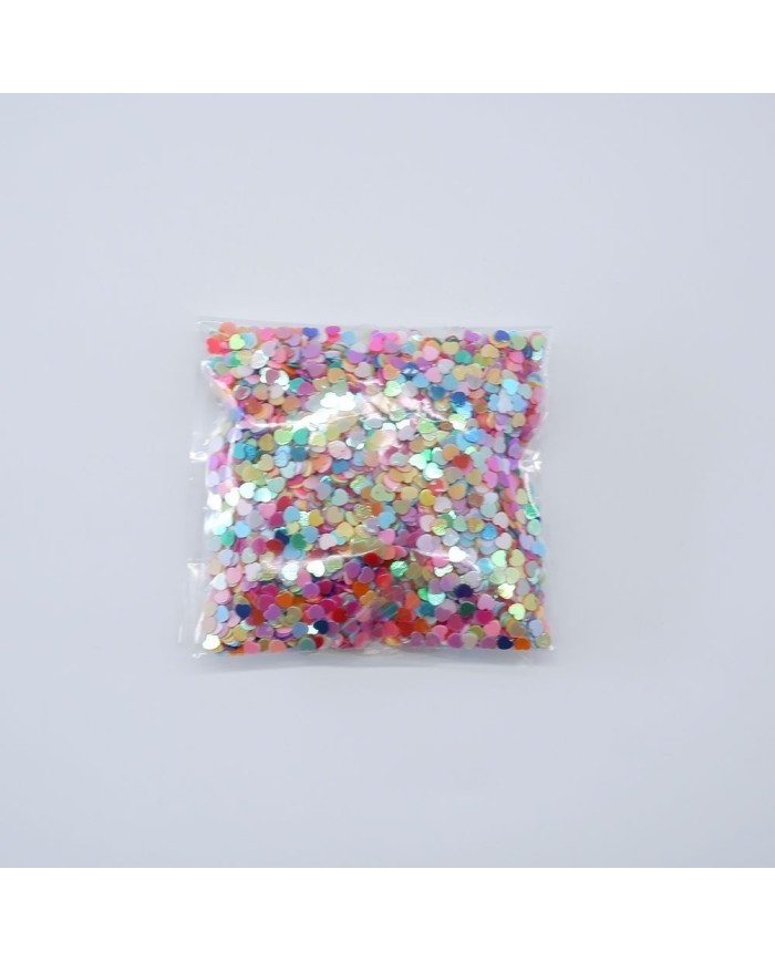 Mini Kalp Renkli Pul Paketi - 5 gram - Epoksi Süsleme Pulu - 5mm