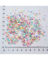 Mini Kelebek Renkli Pul Paketi - 5 gram - Epoksi Süsleme Pulu - 5mm
