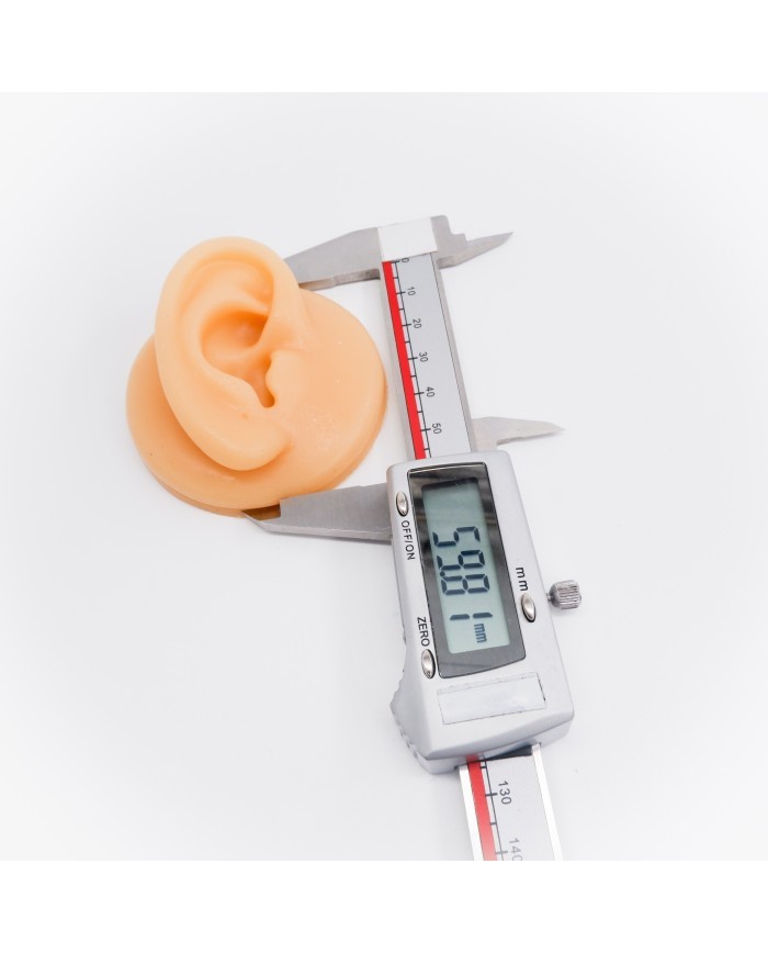 Silikon Sol Kulak Ten Rengi 1 Adet - Takı ve Bijuteri Küpe Mankeni