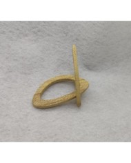 Ahşap Kolye Ucu - Geometrik Damla