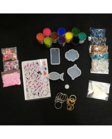 Anahtarlık ve Takı Reçine Epoksi Seti - Boya Seçmeli  - A04