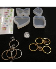 Anahtarlık ve Takı Reçine Epoksi Seti - Boya Seçmeli  - A05