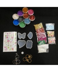 Anahtarlık ve Takı Reçine Epoksi Seti - Boya Seçmeli  - A06