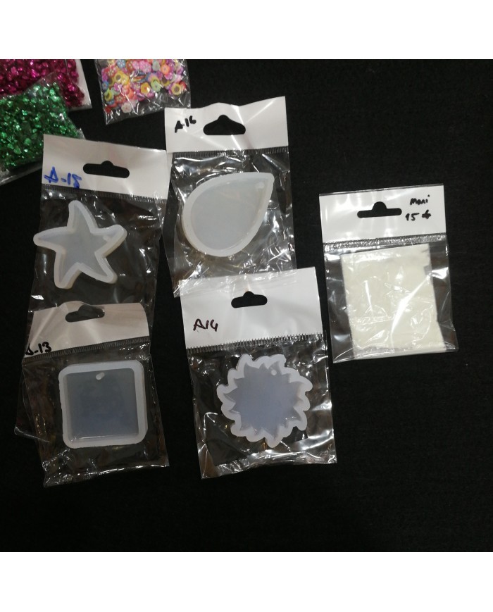 Anahtarlık ve Takı Reçine Epoksi Seti - Boya Seçmeli  - A08