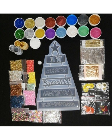 Yılbaşı Süsleme Reçine Epoksi Seti - Boya Seçmeli  - A128