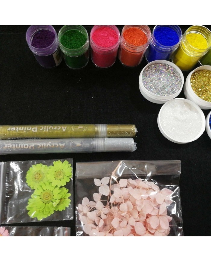 Yılbaşı Süsleme Reçine Epoksi Seti - Boya Seçmeli  - A129