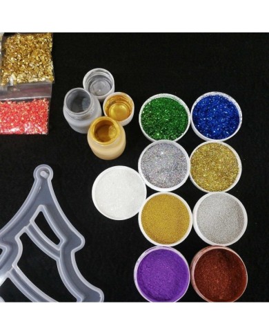 Yılbaşı Süsleme Reçine Epoksi Seti - Boya Seçmeli  - A130