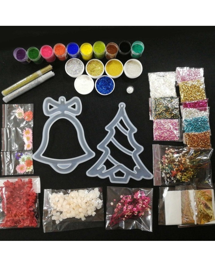 Yılbaşı Süsleme Reçine Epoksi Seti - Boya Seçmeli  - A131