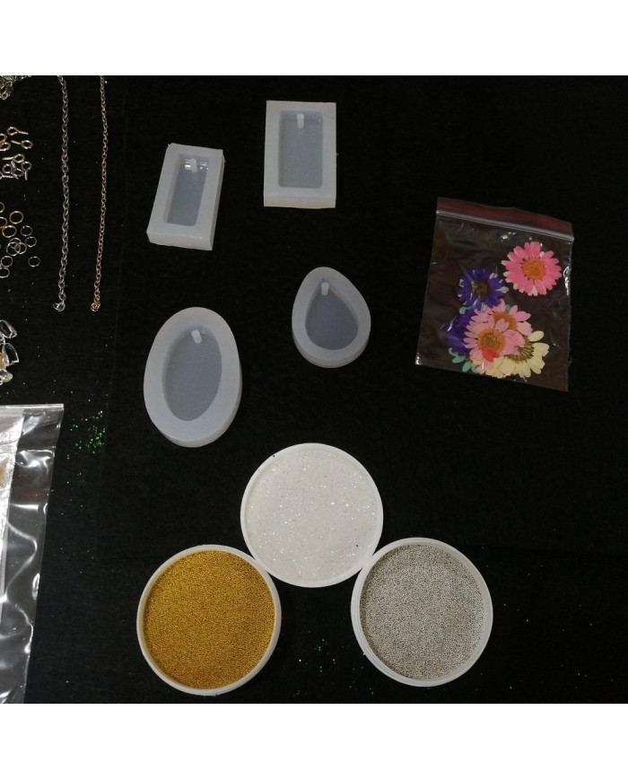 Anahtarlık ve Takı Reçine Epoksi Seti - Boya Seçmeli  - A23