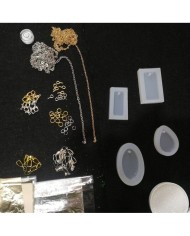 Anahtarlık ve Takı Reçine Epoksi Seti - Boya Seçmeli  - A23