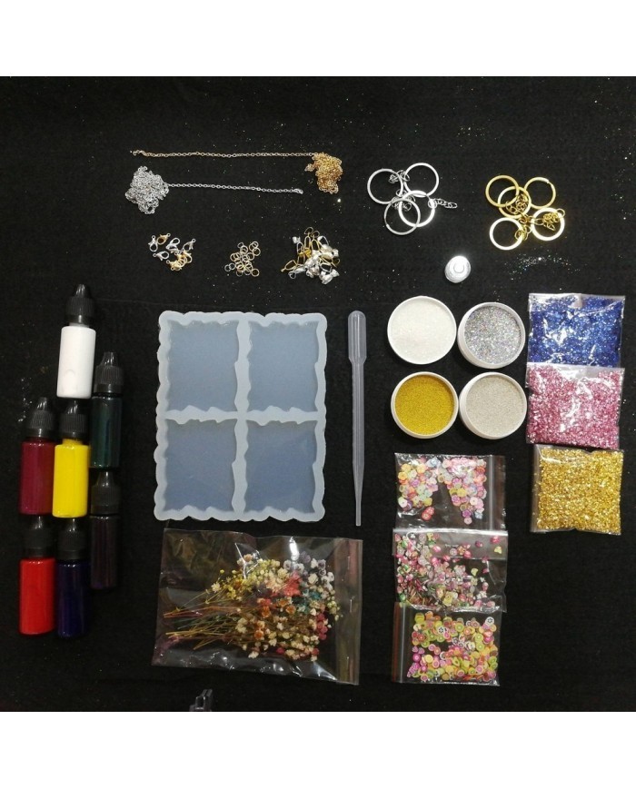 Dörtlü Dalgalı Magnet Reçine Epoksi Seti - A43