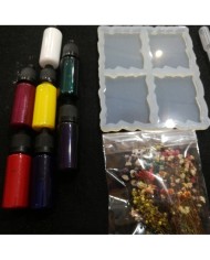 Dörtlü Dalgalı Magnet Reçine Epoksi Seti - A43