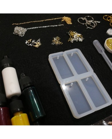 Dörtlü Dikdörtgen Magnet Kalıbı Reçine Epoksi Seti - A47