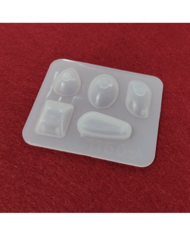 Çoklu Oval Reçine Epoksi Kalıp - Kolye Ucu Takı 5'li -Kod:114