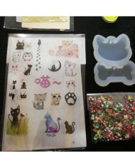 Hello Kitty Kalıbı Reçine Epoksi Seti - A77