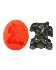 Oturan Fil Silikon Kalıbı M-190