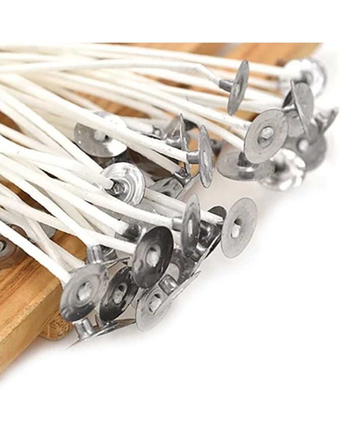 Mum Fitili Hazır Kopçalı -12 Cm - 25 Adet