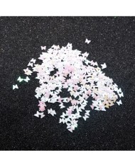 Mini Kelebek Hologram Pul Paketi - 5 gram - Epoksi Süsleme Pulu