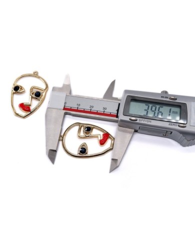 Kadın Sureti Makyaj - Kolye Ucu - 1 adet