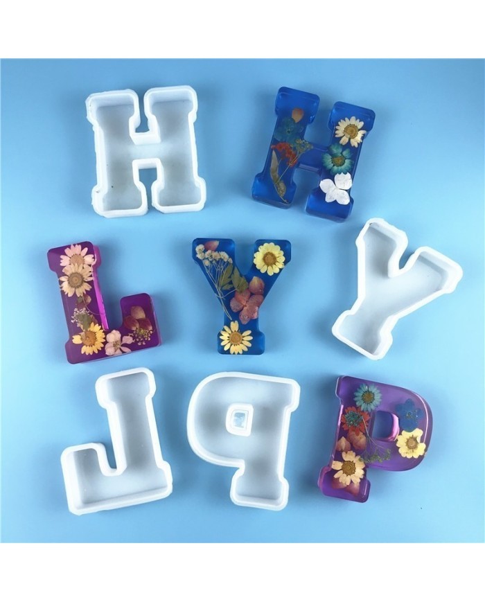 Büyük Reçine Epoksi Silikon Kalıp  Big  Boy Harf  - H