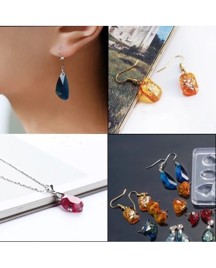 10'lu Kolye Küpe Silikon Reçine Epoksi Kalıp -Kod:365