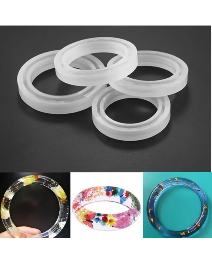 Bilezik Silikon Reçine Epoksi Kalıp - İş Çap 5,5 cm x 7 mm- Kod:102