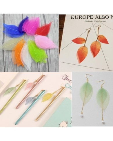 3 Adet Kumaş Yaprak - Lila