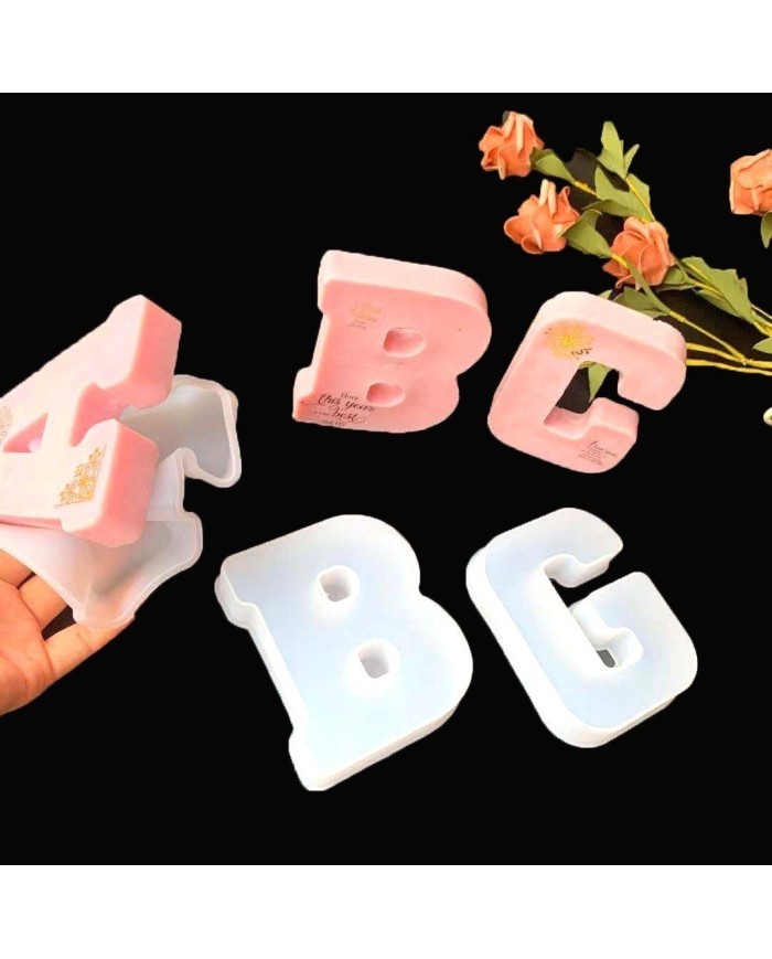 Büyük Reçine Epoksi Silikon Kalıp  Big  Boy Harf  - O