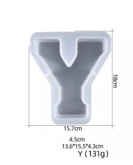 Büyük Reçine Epoksi Silikon Kalıp  Big  Boy Harf  - Y