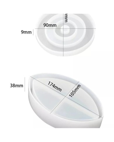 Nazar Değmesin Muhabbete Bardak Altı Stant Epoksi Reçine Silikon Kalıp Set -Kod:1010