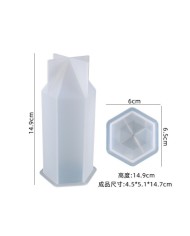 Kristal Kule Epoksi Reçine ve Mum Silikon Kalıp -Kod:1009