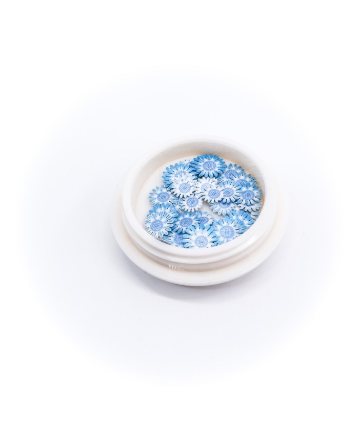 5D Mavi  Renkli Mini Çiçek