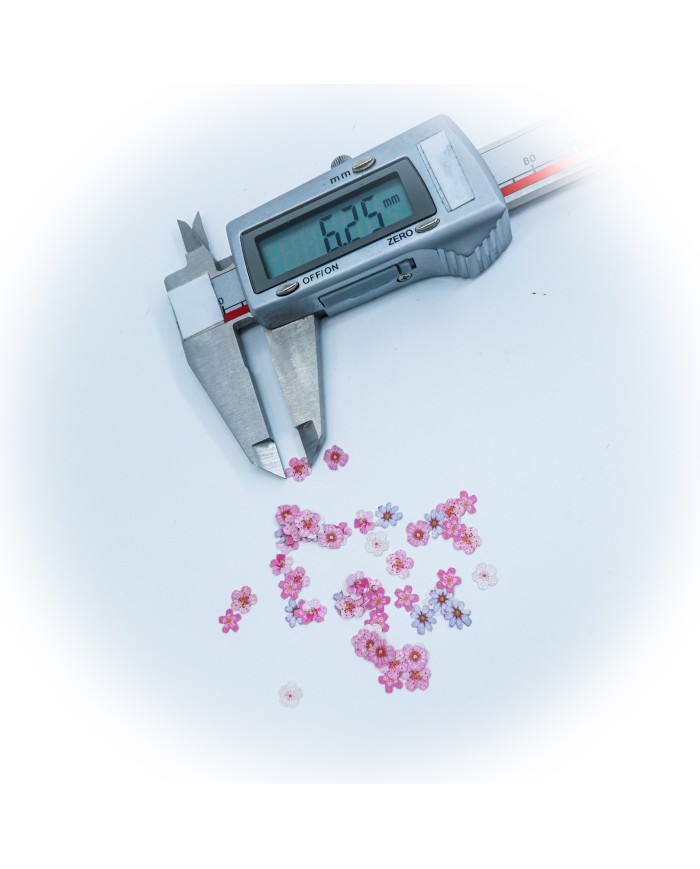 5D Renkli Pembe Tonları Mini Çiçek