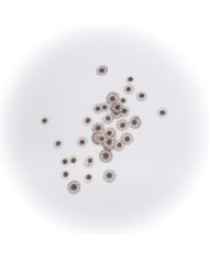 5D Renkli Mini Çiçek Naturel Renk