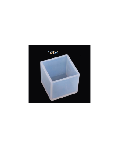 Küp Reçine Epoksi Mum Kalıbı - 4cm -Kod:59