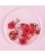 5 Adet - Reçine Epoksi Yuvarlak Tepsi Kalıp 30 cm - T15