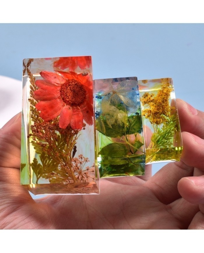 Dikdörtgen Reçine Epoksi,Sabun,Mum ve Beton Kalıbı 6 cm - Kod:17