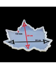 BARDAK ALTI REÇİNE EPOKSİ KALIP - YAPRAK - BÜYÜK - BB1