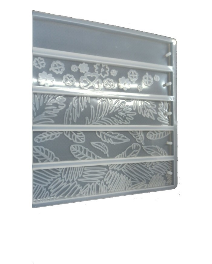 5'Lİ DESENLİ KİTAP AYRACI - EPOKSİ REÇİNE KALIP-Kod:1038