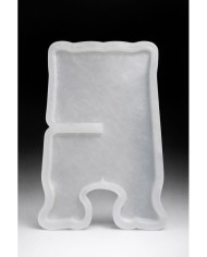 Rahle Düz Model Bir Adet Epoksi Reçine Silikon Kalıp -Kod:942