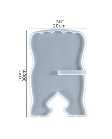 Rahle Düz Model Bir Adet Epoksi Reçine Silikon Kalıp -Kod:942