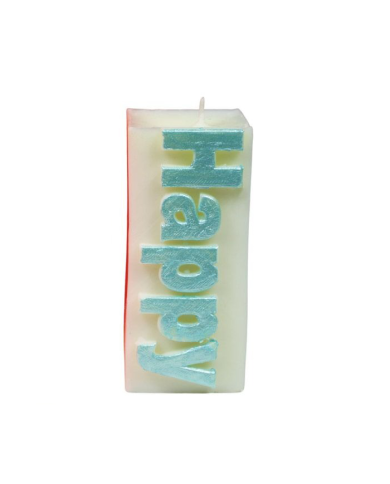 Happy Yazılı Silikon Mum Kalıbı -101