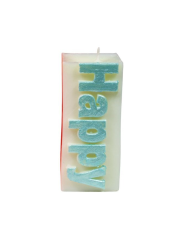 Happy Yazılı Silikon Mum Kalıbı -101