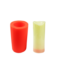 Erimiş Mum Desenli  Silikon Mum Kalıbı M-116