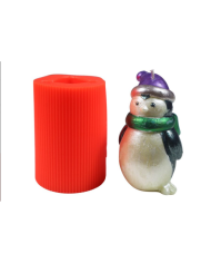 Noel Konseptli Penguen Silikon Mum Kalıbı M-120