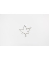 Pirinç Akçaağaç Yaprağı Kolye Ucu - Bijuteri Takı