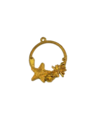 Pirinç Deniz Yıldızı Kolye Ucu - Bijuteri Takı